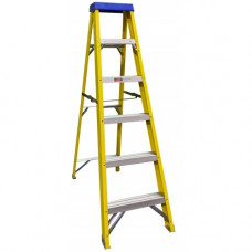 Fibre Glass Step Ladder to BS EN 131 5 Tread ( 4 usable steps & tray )